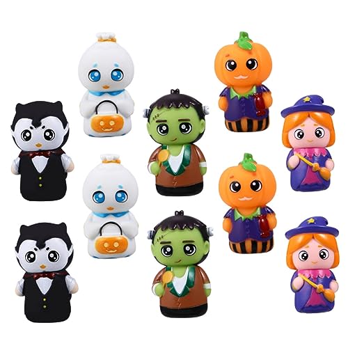 TOYANDONA 10Stücke Teiliges Halloween Fingerpuppen für Cartoon Handpuppen für Geschichtenerzählen und Interaktive Feiertagsaktivitäten aus Weichem und Langlebigem für Kreative TOYANDONA 10Stücke Teiliges Halloween Fingerpuppen für Cartoon Handpuppen für Geschichtenerzählen und Interaktive Feiertagsaktivitäten aus Weichem und Langlebigem für Kreative von TOYANDONA