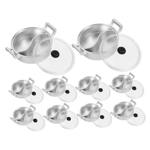 TOYANDONA 10Stücke Teiliges Miniatur Hot Pot Set Simulation Kochen für Puppenhaus Sicheres Küchenzubehör aus Plastik für Interaktives Spiel und Kreative Rollenspiele TOYANDONA 10Stücke Teiliges Miniatur Hot Pot Set Simulation Kochen für Puppenhaus Sicheres Küchenzubehör aus Plastik für Interaktives Spiel und Kreative Rollenspiele von TOYANDONA