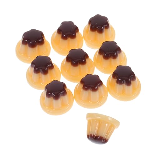 TOYANDONA 10pcs Miniaturfutter Für Dollhouse DIY Küchenzubehör Realistische Simulation Pudding Und Gelee Set Tiny Food Model Kit Doll House Dekoration von TOYANDONA