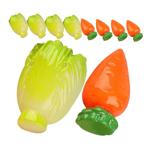 TOYANDONA 10pcs Simuliertes Gemüse Künstliche Gemüsemodelle Lebensechter Gemüseschmuck Gemüsemodell-Requisiten Kunstgemüsedekorationen Künstliches Lebensechtes Gemüse Kreatives Gemüse Harz von TOYANDONA