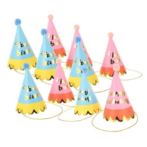 TOYANDONA 10st Geburtstagshut Fäustlinge Für Kleinkinder Kappen Vanille Blumentöpfe Puppenhaus Für Guck Plüsch Handschuhseil Für Befestigung Steingut Kaschmir Papier von TOYANDONA