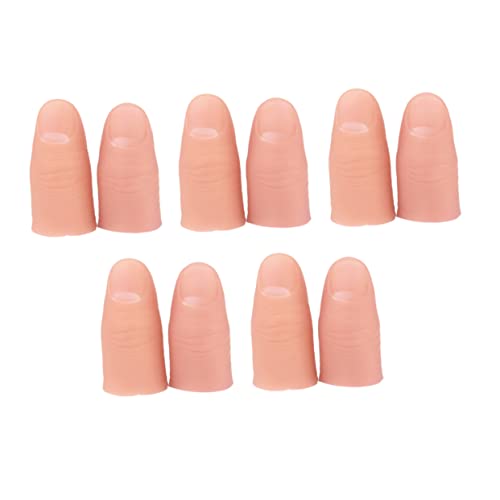TOYANDONA 10st Gefälschter Finger Zappeln Künstlich Trick Hände Klaviatur Puppen Nagel TIPP Zauberer Daumen Zehe Marionette Simulierte Fingerstützen Gefälschte Fingerstützen TOYANDONA 10st Gefälschter Finger Zappeln Künstlich Trick Hände Klaviatur Puppen Nagel TIPP Zauberer Daumen Zehe Marionette Simulierte Fingerstützen Gefälschte Fingerstützen von TOYANDONA