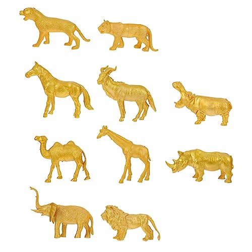 TOYANDONA 10st Goldene Simulierte Tiere Goldene Tierfiguren Spielzeug Kinderspielzeug Tierminiatur Tierische Kuchenfiguren Mikrospielzeug Mini-Spielzeug Miniaturtiere Wildtiermodell PVC TOYANDONA 10st Goldene Simulierte Tiere Goldene Tierfiguren Spielzeug Kinderspielzeug Tierminiatur Tierische Kuchenfiguren Mikrospielzeug Mini-Spielzeug Miniaturtiere Wildtiermodell PVC von TOYANDONA