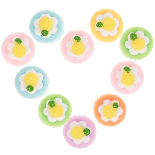 TOYANDONA 10st Keks Lebensmittelspielzeug Vorgeben Realistischer Kuchen Macarons Makronen Lebensmittelverzierung Realistisches Essen Kuchen Kuchen-Modell Mini-Kuchen Harz von TOYANDONA