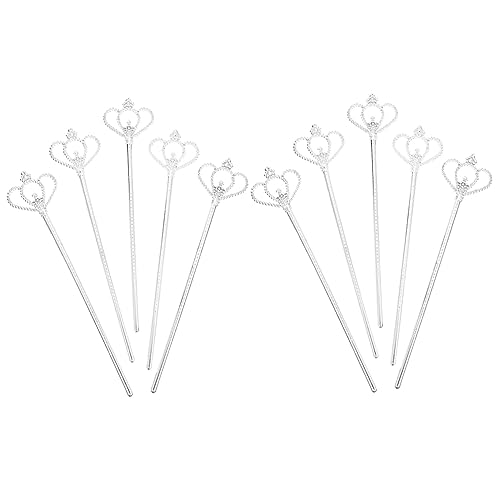 TOYANDONA 10st Kleines Mädchen Zauberstab Prinzessin Partydekorationen Für Prinzessinnen Rosa Ballettröckchen Partyzubehör Zauberstäbe Pinata Massenspielzeug Fee Plastik von TOYANDONA