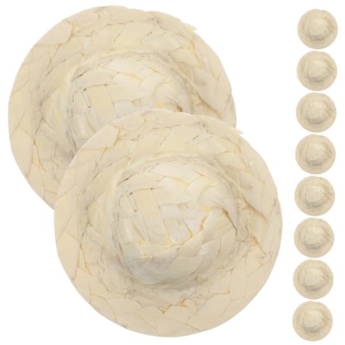 TOYANDONA 10st Puppenmütze Miniatur Kleiner Hut Rosa Hut Cowgirlhut Kleine Rattanhüte Mini-Zylinder Miniatur-puppenhut Kindermütze Puppenhaus Gewebte Mütze Hüte Für Frauen Stroh TOYANDONA 10st Puppenmütze Miniatur Kleiner Hut Rosa Hut Cowgirlhut Kleine Rattanhüte Mini-Zylinder Miniatur-puppenhut Kindermütze Puppenhaus Gewebte Mütze Hüte Für Frauen Stroh von TOYANDONA