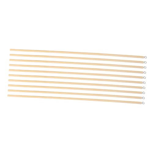 TOYANDONA 10st Schattenpuppenmaterial Chinesisches Puppenspielzeug Puppensteuerknüppel Puppenspielzeug Aus Holz Marionettensteuerstange Schattenpuppen-zubehör Handpuppenstangen Khaki Metall von TOYANDONA
