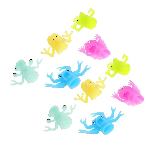 TOYANDONA 10st Tierische Monster- Dehnbare Flick-gummitiere Taschenfüller Für Fingermonster Im Dunkeln Leuchten Fingerpuppe Tierfingerpuppe Aus Silikon TPR Einstellen Kind Mini TOYANDONA 10st Tierische Monster- Dehnbare Flick-gummitiere Taschenfüller Für Fingermonster Im Dunkeln Leuchten Fingerpuppe Tierfingerpuppe Aus Silikon TPR Einstellen Kind Mini von TOYANDONA