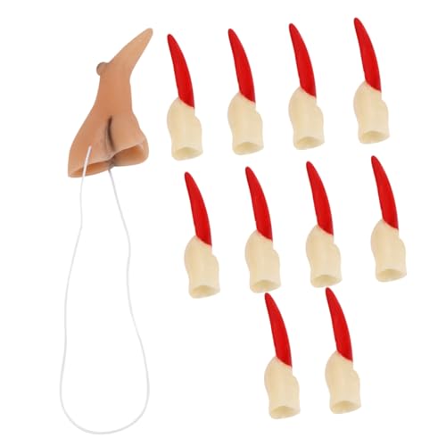 TOYANDONA 11 Stück Halloween Requisiten Kostüme Künstliche Nägel Maske Kostümbekleidung Künstliche Nägel Ornamente Für Hexenfinger Fingernägel Für Halloween Hexenfingernägel von TOYANDONA