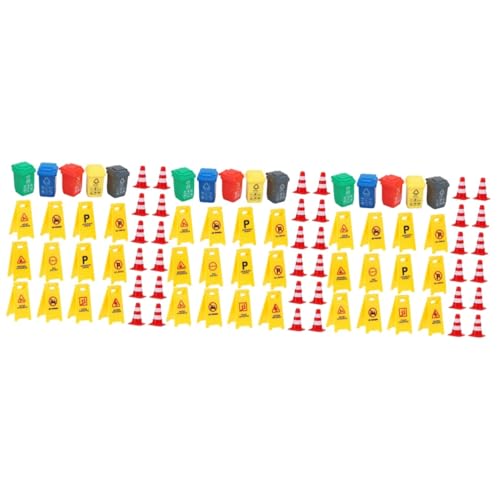 TOYANDONA 111 STK kognitives Spielzeug unterrichten Verkehrsabsperrzaun lustiges Lernspielzeug für 5-Jährige Embleme Spielzeuge Kognitionsspielzeug Lernspielzeug für Kinder ab 4 Jahren Mini von TOYANDONA