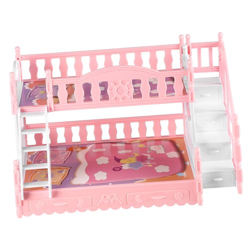 TOYANDONA 12 Miniatur Puppenhaus Etagenbett Mit Kissen Und Decke Schlafmöbel Für Puppenhaus Dekoration Miniatur öbel Ornament Für Kreatives von TOYANDONA