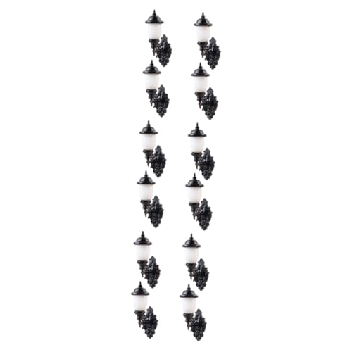 TOYANDONA 12 STK Puppenhaus Wandleuchte mikroskopisch Züge mikrolandschaft puppenstuben Beleuchtung Laterne Modelle Sand Tisch Wandleuchte Dekor sandtisch DIY Materialien Mini schmücken von TOYANDONA