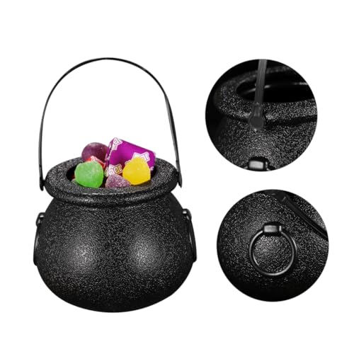 TOYANDONA 12 STK. Halloween Kessel Süßigkeiten Eimer Trick Oder Leckerbissen Korb für Party Feste Gunst Fässer Mini Süßigkeiten Kessel Topf mit Griff Schwarz TOYANDONA 12 STK. Halloween Kessel Süßigkeiten Eimer Trick Oder Leckerbissen Korb für Party Feste Gunst Fässer Mini Süßigkeiten Kessel Topf mit Griff Schwarz von TOYANDONA