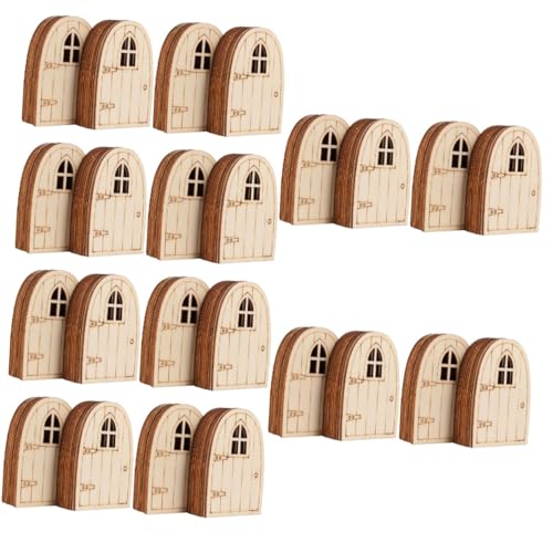 TOYANDONA 12 Sätze Holzelf -türverzierungen Puppenhausfenster Outdoor- Feentüren Miniatur Winzig Dekoration Im Freien Feenhaustüren Mini-puppenhaustür Klein Khaki Hölzern 20 Stück * 12 TOYANDONA 12 Sätze Holzelf -türverzierungen Puppenhausfenster Outdoor- Feentüren Miniatur Winzig Dekoration Im Freien Feenhaustüren Mini-puppenhaustür Klein Khaki Hölzern 20 Stück * 12 von TOYANDONA