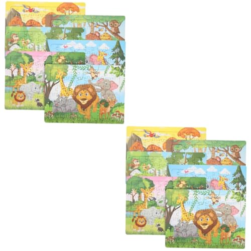 TOYANDONA 12 Sätze Tierpuzzles aus Papier Puzzle für Kinder kinderpuzzle Spielzeug für Kleinkinder Rätsel Kinderspielzeug Puzzlespiele Spielzeug Puzzles für Kinder im Alter von 4-8 Jahren von TOYANDONA