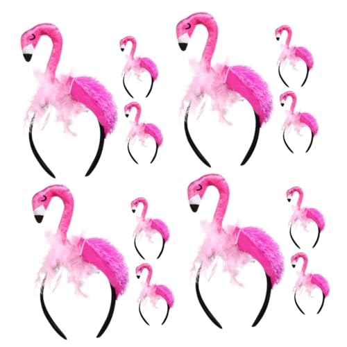 TOYANDONA 12 Stk Flamingo-Stirnband kinder haarschmuck faschingskostüm Hautpflege-Stirnbänder für Frauen Kopfbedeckungen für Damen Kleidung Hawaii-Party-Stirnband Haarschmuck für Kinder Tier von TOYANDONA
