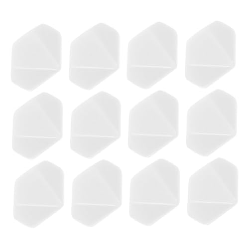 TOYANDONA 12 Stück 10 Nackte Würfel Euchre-würfel Dados Brettspiele Selber Machen Leeres Brettspiel Runde Schleifscheiben Leere Würfel Acryl Weiß von TOYANDONA
