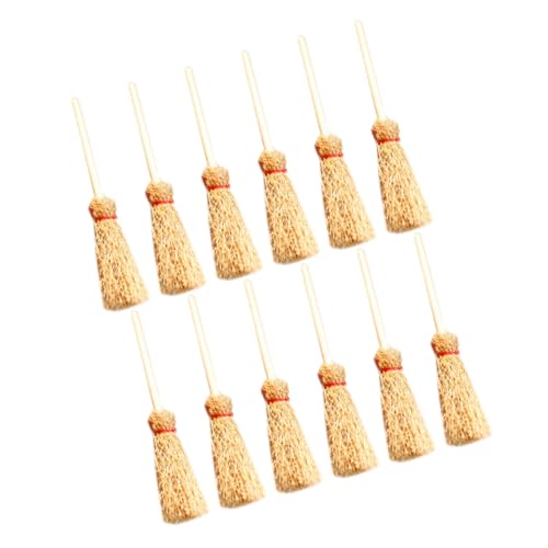 TOYANDONA 12 Stück Besen für Puppenhaus Dekoration Realistische Mini Handwerkszubehör für Fotografie Feengarten Requisiten Sammlerstücke Beige TOYANDONA 12 Stück Besen für Puppenhaus Dekoration Realistische Mini Handwerkszubehör für Fotografie Feengarten Requisiten Sammlerstücke Beige von TOYANDONA