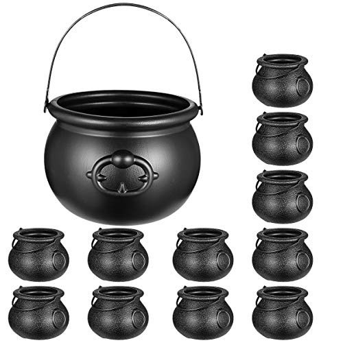 TOYANDONA 12 Stück Halloween Schwarze Kessel Süßigkeiten Kessel Halloween Party Süßigkeiten Eimer für Kinder TOYANDONA 12 Stück Halloween Schwarze Kessel Süßigkeiten Kessel Halloween Party Süßigkeiten Eimer für Kinder von TOYANDONA
