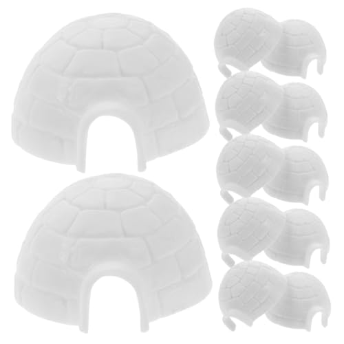 TOYANDONA 12 Stück Iglu-Modell Gefrierfähig Feengarten Zubehör Miniaturen Für Den Feengarten Wohnkultur Figuren Für Kleinkinder Feenhäuser Für Plastik Weiß TOYANDONA 12 Stück Iglu-Modell Gefrierfähig Feengarten Zubehör Miniaturen Für Den Feengarten Wohnkultur Figuren Für Kleinkinder Feenhäuser Für Plastik Weiß von TOYANDONA