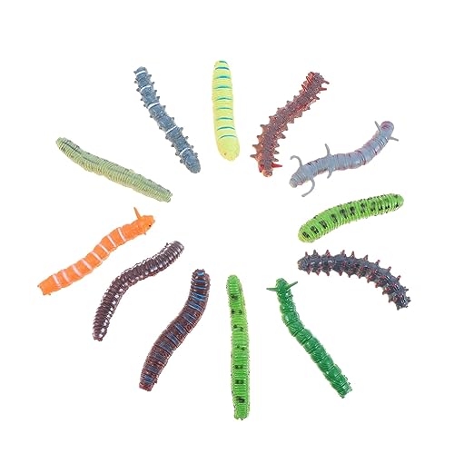 TOYANDONA 12 Stück Künstliche Raupenfiguren Rattenspielzeug Gefälschte Würmer Streich Halloween Dekoration Miniaturspielzeug Käferspielzeug Realistische Raupe Kinderspielzeug TOYANDONA 12 Stück Künstliche Raupenfiguren Rattenspielzeug Gefälschte Würmer Streich Halloween Dekoration Miniaturspielzeug Käferspielzeug Realistische Raupe Kinderspielzeug von TOYANDONA