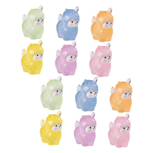 TOYANDONA 12 Stück Leuchtende Mini Resin Figuren Teiliges Mehrfarbige Harz Miniatur Dekoration für Puppenhaus Aquarium DIY Landschaft Langlebige Handgefertigte Ornamente mit Glow in The TOYANDONA 12 Stück Leuchtende Mini Resin Figuren Teiliges Mehrfarbige Harz Miniatur Dekoration für Puppenhaus Aquarium DIY Landschaft Langlebige Handgefertigte Ornamente mit Glow in The von TOYANDONA