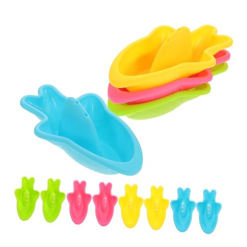 TOYANDONA 12 Stück Lustige und Leichte Badewannenboote Bunte Wasserspielzeuge für Kleinkinder für Strand Pool und Badewanne von TOYANDONA