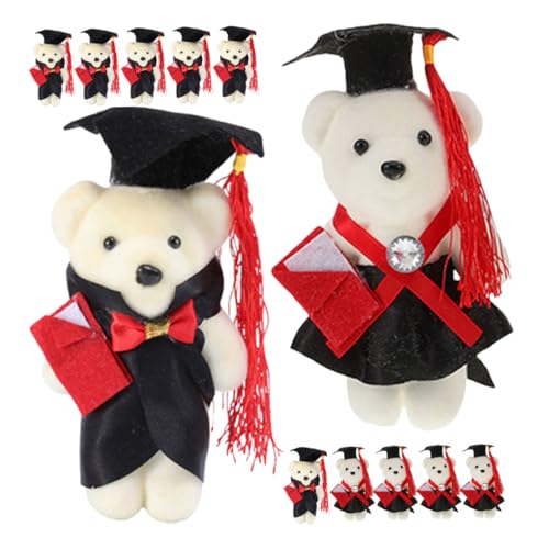 TOYANDONA 12 Stück Mini Abschlussbär Blumenstrauß Teiliges DIY Dekorationsset für Kindergarten Grundschule Gymnasium und College Abschlussfeiern mit Einzigartigem Doktorflair und Mehreren von TOYANDONA