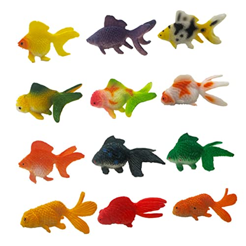 TOYANDONA 12 Stück Mini- -Modell Goldfischfigur Basteln Kinderspielzeug Kinderkognitionsspielzeug Kognitives Modell Von Meerestieren Lebendige Goldfischfigur Ausbildungshilfe PVC TOYANDONA 12 Stück Mini- -Modell Goldfischfigur Basteln Kinderspielzeug Kinderkognitionsspielzeug Kognitives Modell Von Meerestieren Lebendige Goldfischfigur Ausbildungshilfe PVC von TOYANDONA