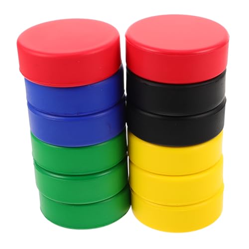 TOYANDONA 12 Stück Polyurethan-Hockey-Pucks: Leichte Trainings-Hockey-Pucks, Übungsausrüstung Für Das Training Im Innen- Und Außenbereich, Zur Verbesserung Der Fähigkeiten TOYANDONA 12 Stück Polyurethan-Hockey-Pucks: Leichte Trainings-Hockey-Pucks, Übungsausrüstung Für Das Training Im Innen- Und Außenbereich, Zur Verbesserung Der Fähigkeiten von TOYANDONA