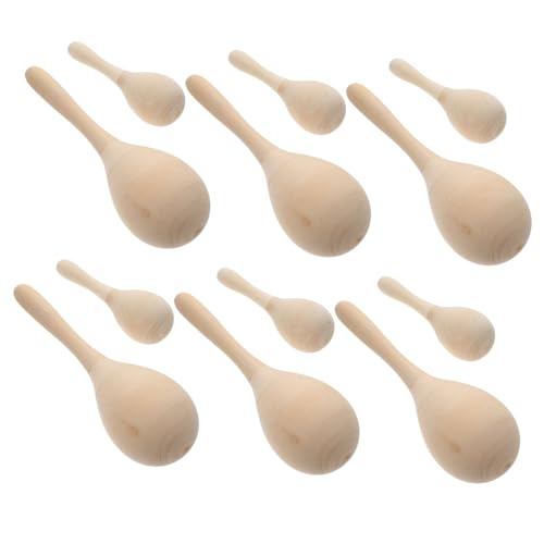 TOYANDONA 12 Stück Sandhammer färben Maracas- aus Holz Kid Musical Instrument Maracas- Holzhandwerk zum Bemalen Perkussionsrasseln Holz zum Basteln hölzern TOYANDONA 12 Stück Sandhammer färben Maracas- aus Holz Kid Musical Instrument Maracas- Holzhandwerk zum Bemalen Perkussionsrasseln Holz zum Basteln hölzern von TOYANDONA