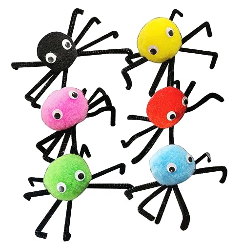 TOYANDONA Spinnen Halloween 12pcs Riesenspinnen Halloween Spinnen Ornament Halloween Dekorationen Spinne Zarte Gefälschte Spinne Ausgestopfte Spinne von TOYANDONA