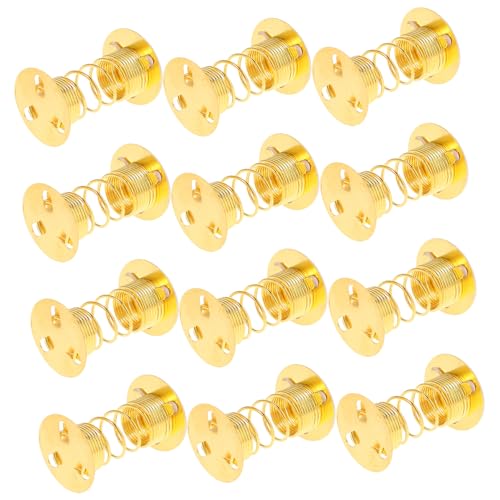 TOYANDONA 12 Stück Teiliges Doll Spring Base Metall Federbasis für Autoarmaturenbrett DIY Schüttelkopf Feder Doll Swing Kopf Feder Ersatz für von TOYANDONA