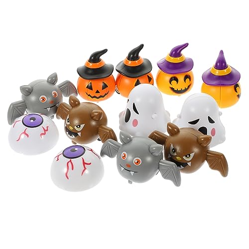 TOYANDONA 12 Stück Teiliges Halloween Aufziehauto aus Langlebigem Verschleißfestes als Party Goodie Bag Füller und Halloween Dekoration für Eltern von TOYANDONA