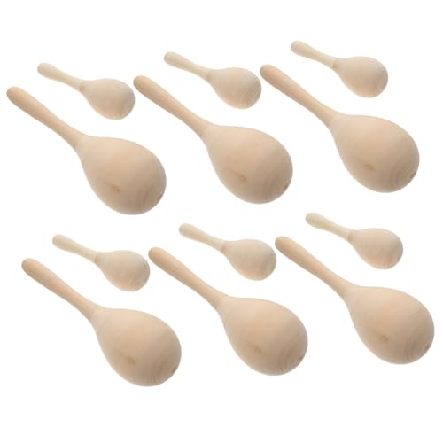 TOYANDONA 12 Stück Teiliges Holz Maracas Stabile DIY Percussion Rasseln Kindgerechtes Musikspielzeug Fördert Koordination und Kreativität Laut Klarer Glatte Oberfläche zum Bemalen TOYANDONA 12 Stück Teiliges Holz Maracas Stabile DIY Percussion Rasseln Kindgerechtes Musikspielzeug Fördert Koordination und Kreativität Laut Klarer Glatte Oberfläche zum Bemalen von TOYANDONA