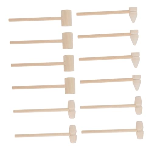 TOYANDONA 12 Stück Teiliges Holzhammer Mini Klopf aus Sicherem Holz Glatte Oberfläche ohne Grate Interaktives Montessori für Kleinkinder für Eltern Junge Mädchen Spiel und Krabbenessen TOYANDONA 12 Stück Teiliges Holzhammer Mini Klopf aus Sicherem Holz Glatte Oberfläche ohne Grate Interaktives Montessori für Kleinkinder für Eltern Junge Mädchen Spiel und Krabbenessen von TOYANDONA