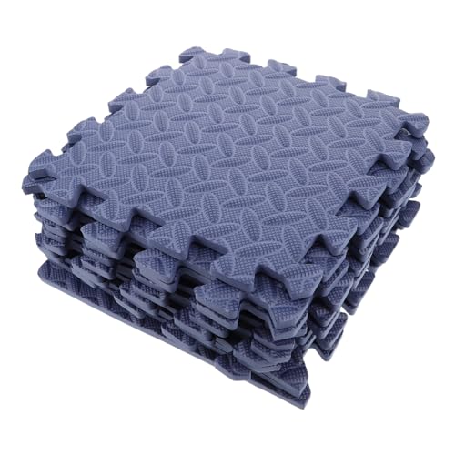 TOYANDONA 12 Stück Teiliges Interlocking Foam Carpet Tiles rutschfeste Weiche Bodenmatte mit Blättermuster Dicke Krabbelmatte Einfache Reinigung Schadstofffreier Schaumstoff für Spielzimmer von TOYANDONA