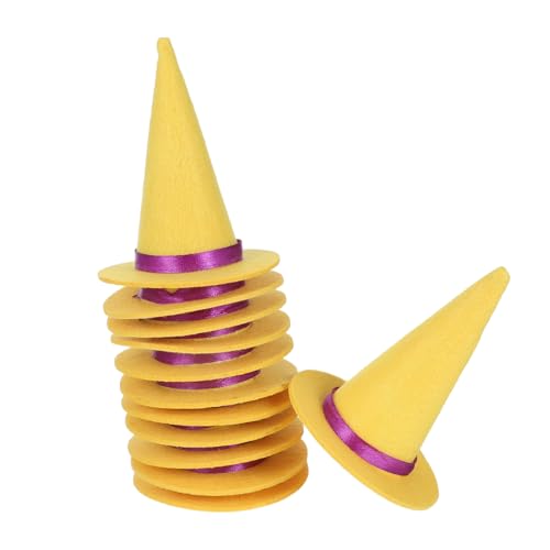 TOYANDONA 12 Stück Teiliges Mini Filz Hexenhüte Halloween Deko mit Flaschenaufsätzen Handliche Partyaccessoires für Diy Bastelprojekte Kostümzubehör und Tischdekorationen TOYANDONA 12 Stück Teiliges Mini Filz Hexenhüte Halloween Deko mit Flaschenaufsätzen Handliche Partyaccessoires für Diy Bastelprojekte Kostümzubehör und Tischdekorationen von TOYANDONA