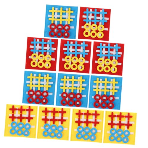 TOYANDONA 12 Stück Teiliges Mini Filz Tictactoe Spielset für Pädagogisches Brettspiel in Farben Fördert Logisches Denken und Konzentration Familienspiel für Erwachsene TOYANDONA 12 Stück Teiliges Mini Filz Tictactoe Spielset für Pädagogisches Brettspiel in Farben Fördert Logisches Denken und Konzentration Familienspiel für Erwachsene von TOYANDONA