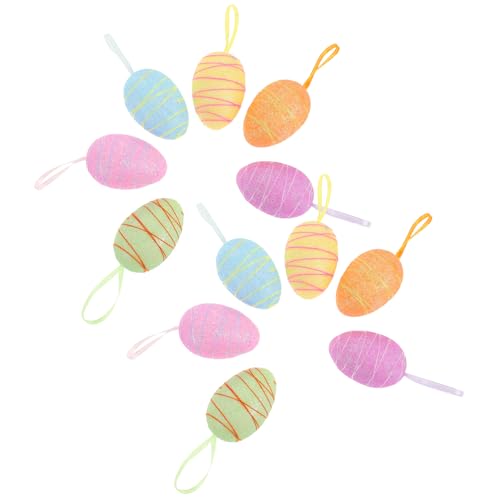 TOYANDONA 12 Stück Teiliges Mini Schaumstoff Bunte Osterdekoration mit Filigranen Details Kinderfreundliches für Fröhliche Festtagsstimmung und Kreative Bastelideen TOYANDONA 12 Stück Teiliges Mini Schaumstoff Bunte Osterdekoration mit Filigranen Details Kinderfreundliches für Fröhliche Festtagsstimmung und Kreative Bastelideen von TOYANDONA