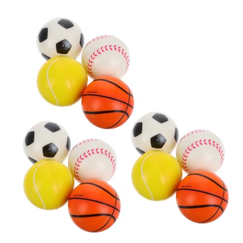 TOYANDONA 12 Stück Teiliges Mini Schaumstoffbälle Weiche Stressbälle in Basketball Fußball Tennis Kompakte Leichte Sportsbälle für Entspannung Handtraining Party Mitgebsel TOYANDONA 12 Stück Teiliges Mini Schaumstoffbälle Weiche Stressbälle in Basketball Fußball Tennis Kompakte Leichte Sportsbälle für Entspannung Handtraining Party Mitgebsel von TOYANDONA