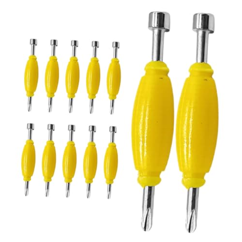 TOYANDONA 12 Stück Teiliges Mini Schraubendreher Set mit Doppelseitigen Köpfen Ergonomischer Griff Kompakt und Vielseitig für Fingertip Board Schrauben und Kleine Reparaturen an Finger von TOYANDONA