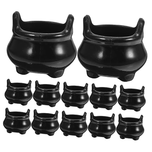TOYANDONA 12 Stück Teiliges Miniatur Halloween Kessel Schwarze Miniaturöfen mit Realistischem Design Dekorative Mini Ornamente für Puppenhaus DIY Halloween Dekoration als Party Accessoire TOYANDONA 12 Stück Teiliges Miniatur Halloween Kessel Schwarze Miniaturöfen mit Realistischem Design Dekorative Mini Ornamente für Puppenhaus DIY Halloween Dekoration als Party Accessoire von TOYANDONA