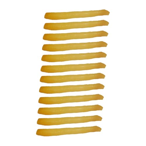 TOYANDONA 12 Stück Teiliges Realistische Pommes Frites Modell Täuschend Echtes Fast Food Dekorationselement für Küche Bäckerei Spielküche und Foto Requisiten von TOYANDONA