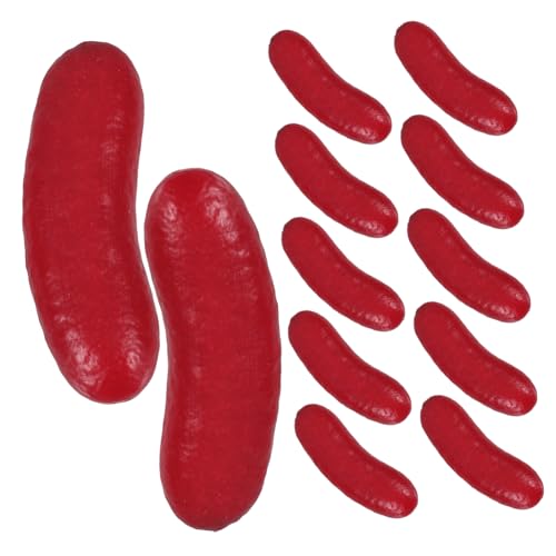 TOYANDONA 12 Stück Teiliges Realistischer Hohler Fake Hot Dog Modelle Langlebige Leichte Kunstwurst Deko für Küchen Restaurants Fotorequisiten und Event-Display von TOYANDONA