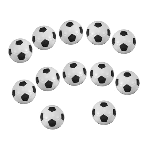 TOYANDONA 12 Stück Teiliges Set Mini Fußball Stressbälle aus PU Schwarz Weißes Design Entspannende Squeeze Spielzeuge für Sportparty Mitgebsel Stress Fußball für Jungen und Mädchen von TOYANDONA