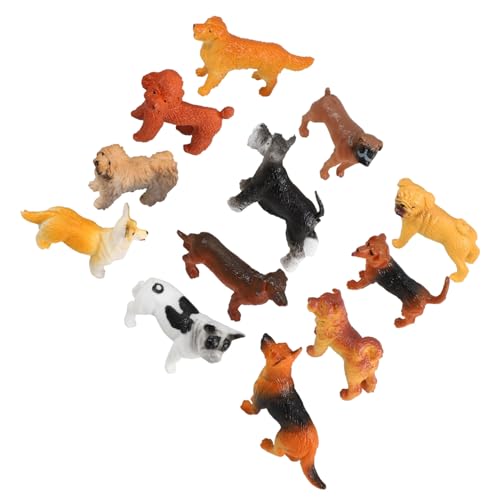 TOYANDONA 12 Stück Teiliges Set Miniatur Hundefiguren Realistische Kunststoff Welpen Statuen für Heimdekoration Lernspielzeug für Gartenaccessoires TOYANDONA 12 Stück Teiliges Set Miniatur Hundefiguren Realistische Kunststoff Welpen Statuen für Heimdekoration Lernspielzeug für Gartenaccessoires von TOYANDONA