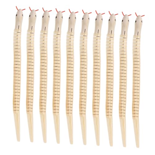 TOYANDONA 12 Stück Teiliges Set Naturbelassene Holzschlangen zum Bemalen Flexible Realistische Holzspielzeug Schlangen für DIY für Geburtstagsfeiern und Kreative Spiele TOYANDONA 12 Stück Teiliges Set Naturbelassene Holzschlangen zum Bemalen Flexible Realistische Holzspielzeug Schlangen für DIY für Geburtstagsfeiern und Kreative Spiele von TOYANDONA
