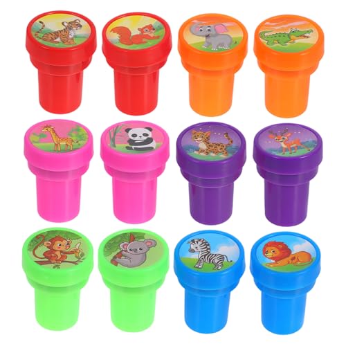TOYANDONA 12 Stück Teiliges Set Niedlicher Tierstempel für Selbstfärbende Stempel für Kreative Projekte Belohnungen im Klassenzimmer und Partys Waschbar und Leicht zu Halten TOYANDONA 12 Stück Teiliges Set Niedlicher Tierstempel für Selbstfärbende Stempel für Kreative Projekte Belohnungen im Klassenzimmer und Partys Waschbar und Leicht zu Halten von TOYANDONA
