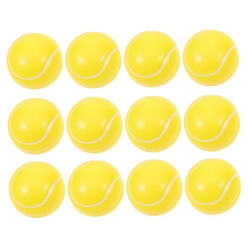 TOYANDONA 12 Stück Teiliges Tennis Stressbälle Lustige Dehnbare Squeeze Spielzeuge für Stressabbau Party für Schaumstoffbälle von TOYANDONA